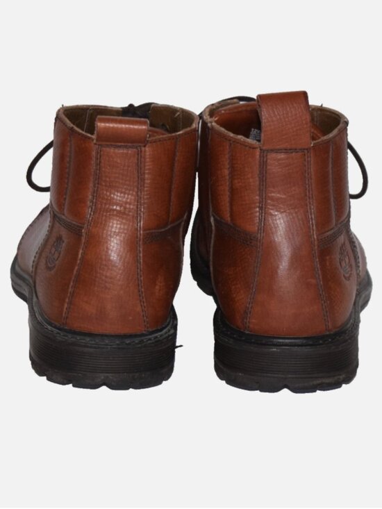 TIMBERLAND Brown Leather Waterproof Lace Up Ankle Boots Size 12W